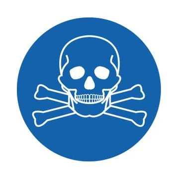 Toxic Material Symbol Sign Isolate On White Background,Vector Illustratio Stock Illustration