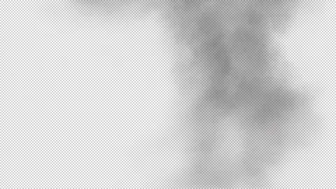 Toxic Oil Fire 2 Speeds - Transparent Background Alpha Channel HD 30p Stock Footage 346492083