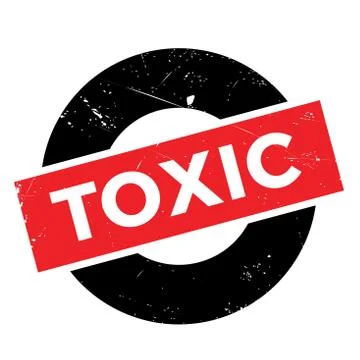 Toxic rubber stamp Stock Illustration