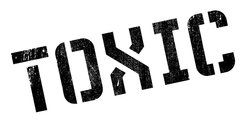 Toxic rubber stamp Illustrazione stock