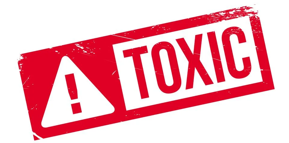 Toxic rubber stamp Illustrazione stock