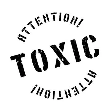 Toxic rubber stamp Stock Illustration