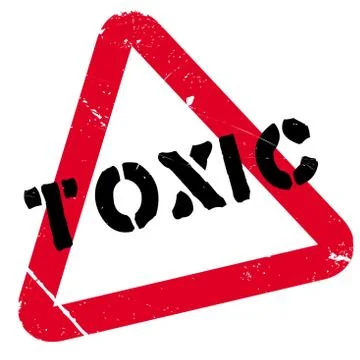 Toxic rubber stamp Stock Illustration
