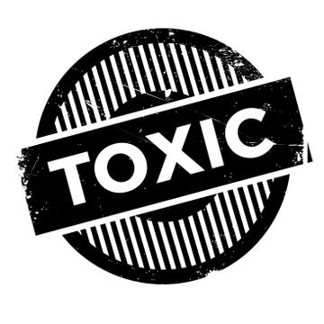 Toxic rubber stamp Stock Illustration