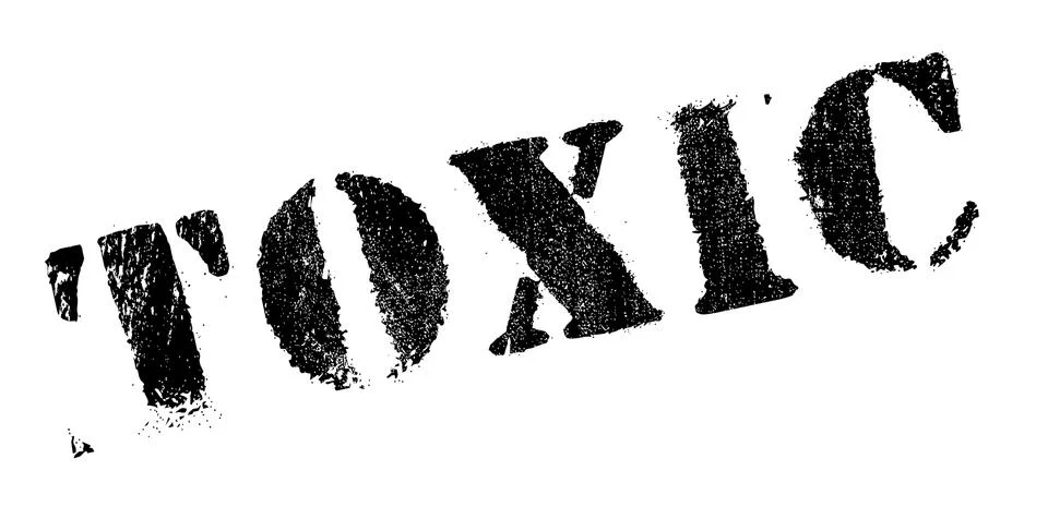 Toxic rubber stamp Illustrazione stock
