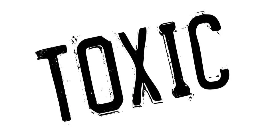 Toxic rubber stamp Illustrazione stock