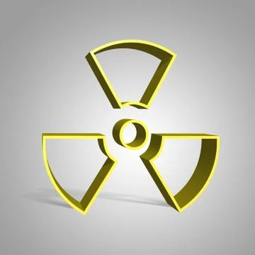 Toxic sign in 3d Stock Illustration
