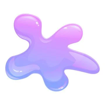Toxic slime icon cartoon vector. Drip goo Illustrazione stock