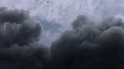 Toxic smoke pollution. Stock Footage 74182740