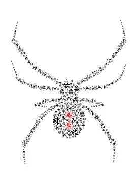 Toxic spider Stock Illustration