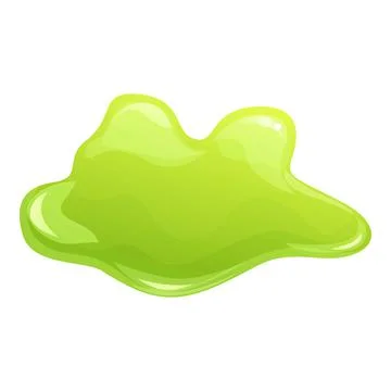 Toxic splash icon cartoon vector. Green slime 스톡 일러스트