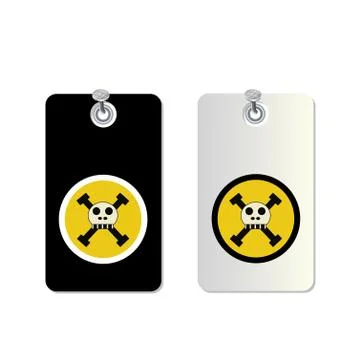 Toxic symbol set Stock Illustration