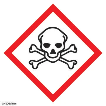 Toxic warning sign Stock Illustration