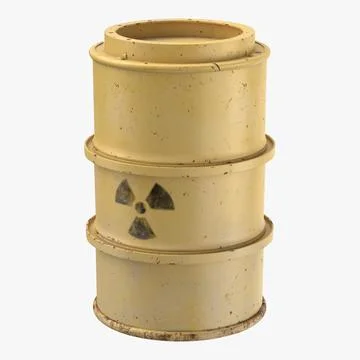 Toxic Waste Drum 01 3D Model