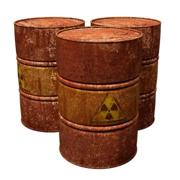 Toxic waste drums Illustrazione stock