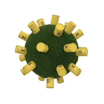 Toxic waste grass Illustrazione stock