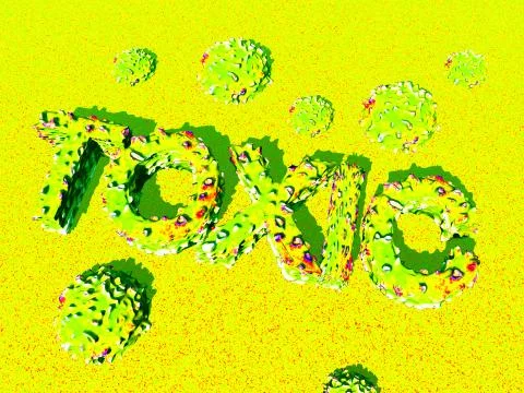 Toxic Word Stock Illustration