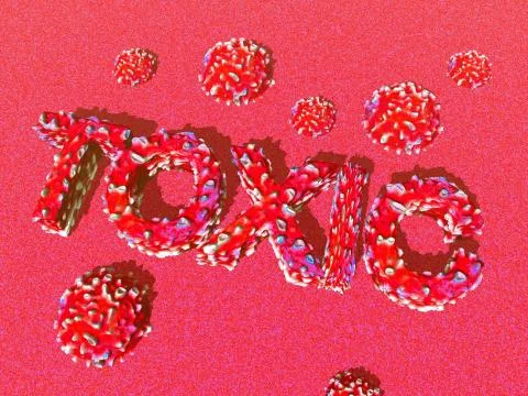 Toxic Word Stock Illustration