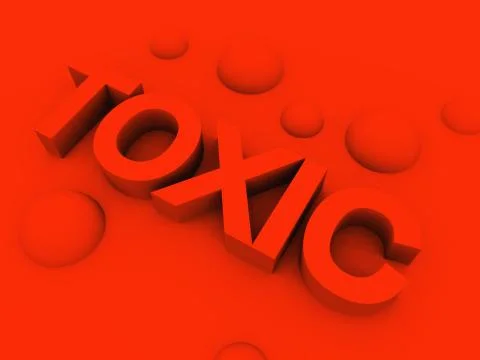 Toxic Word Stock Illustration