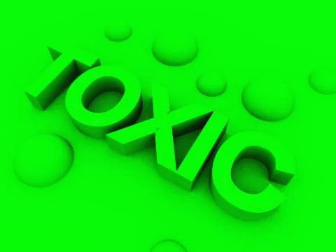 Toxic Word Stock Illustration