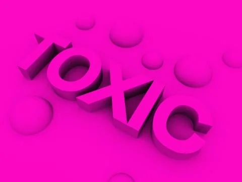 Toxic Word Stock Illustration