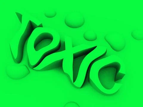 Toxic Word Stock Illustration