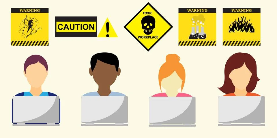 Toxic workplace Stock Illustration