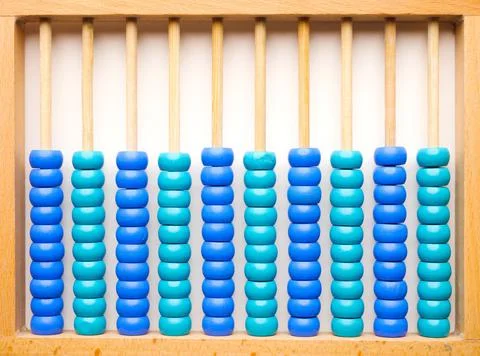 Toy abacus ancient calculator math arithmetic Stock Photos