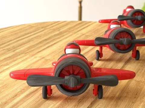 Toy airplaines Stock Illustration