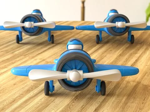 Toy airplaines Stock Illustration