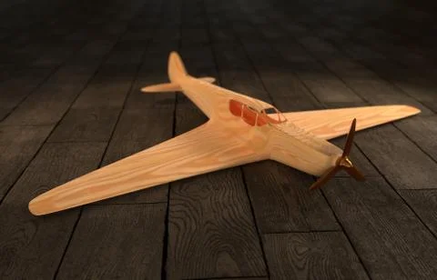 Toy Airplane Stock Illustration