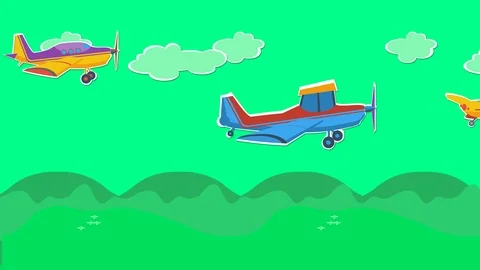 Toy airplanes in the sky 스톡 동영상 99028176