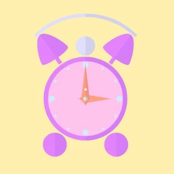 Toy alarm clock Illustrazione stock