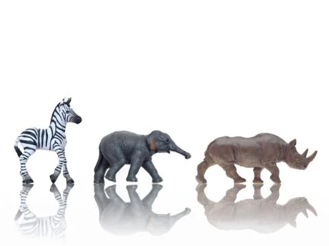 Toy animals Stock Photos