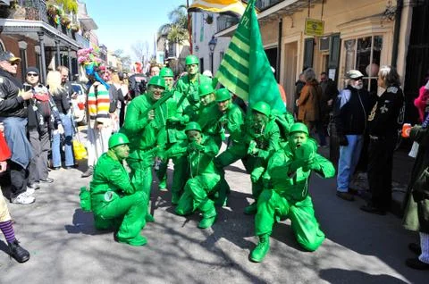 Toy Army Men - Mardi Gras Stock Photos
