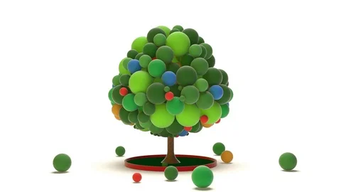 Toy Balls Tree Видео 74630974