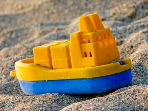 Toy on the beach Stock Photos