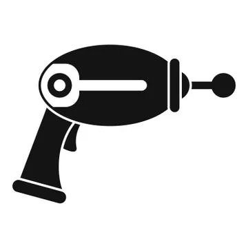 Toy blaster icon, simple style Stock Illustration
