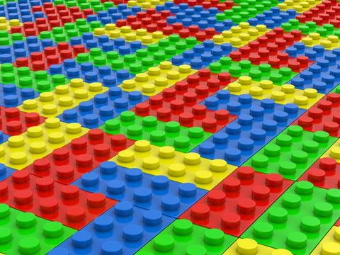 Toy blocks background 库存插图