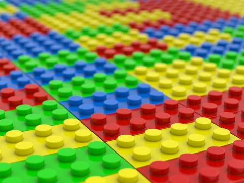 Toy blocks background Stock Illustration
