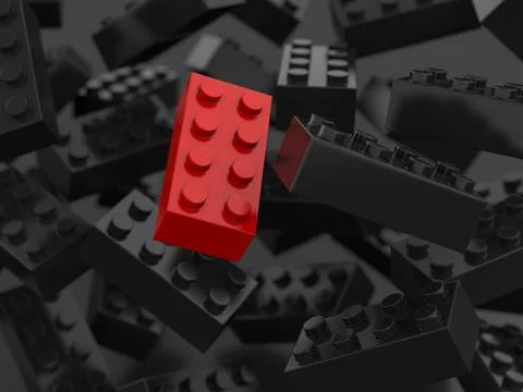 Toy blocks background Stock Illustration