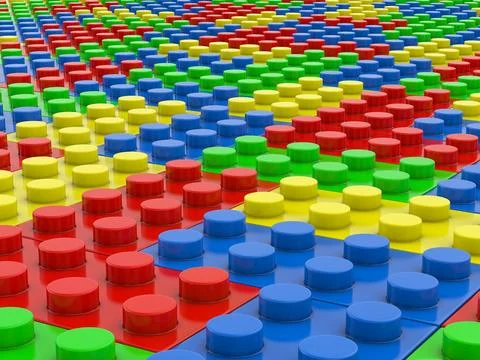 Toy blocks background Stock Illustration