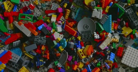 Toy blocks on the floor Stock Footage 218041515
