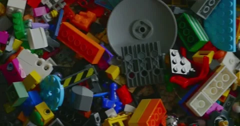 Toy blocks on the floor Stock Footage 218041543