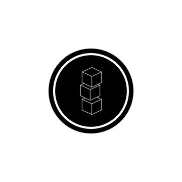 Toy blocks icon vector Stock Illustration