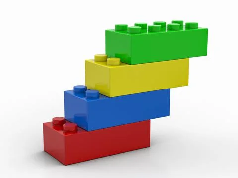 Toy blocks Illustrazione stock