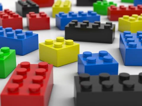 Toy blocks Illustrazione stock