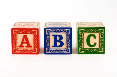 Toy Blocks isolated Stock Photos
