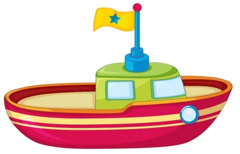 Toy boat Stock Illustration