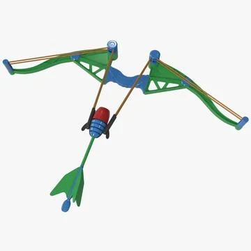 Toy Bow and Arrow 3D Model